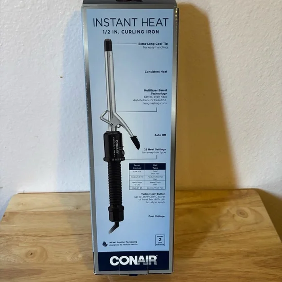 Conair 1/2" Black Curling Iron for Tight Curls - Picture 2 of 5